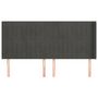 Voir la diapositive 3 : VIDAXL Tete de lit avec oreilles Gris fonce 203x16x118/128 cm Velours