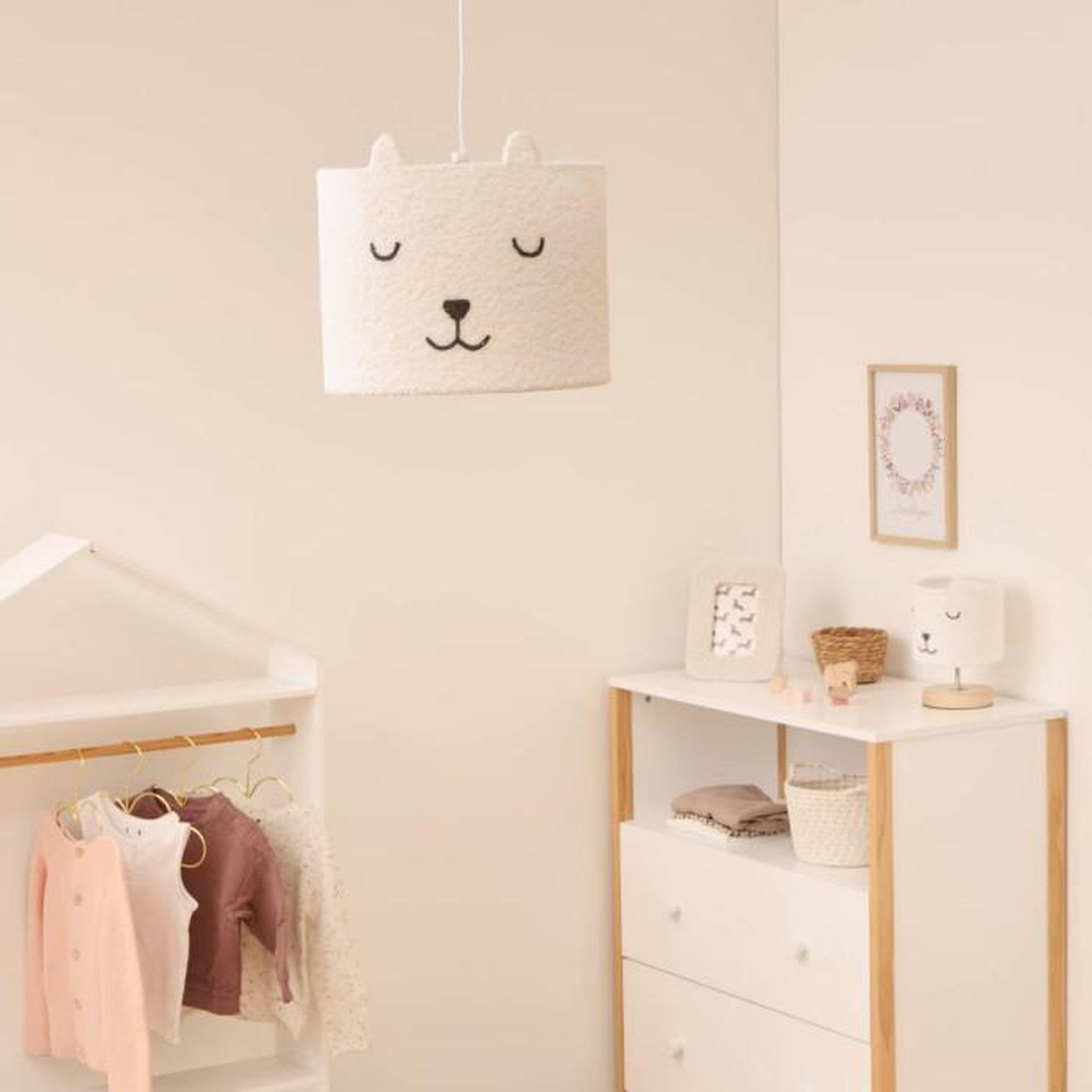 Voir la diapositive 4 : Atmosphera Kids Lampe Suspension Enfant  Toxey  28cm Blanc