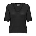JACQUELINE DE YONG T Shirt en Maille  Femme JDY Pullover. Coloris disponibles : Noir