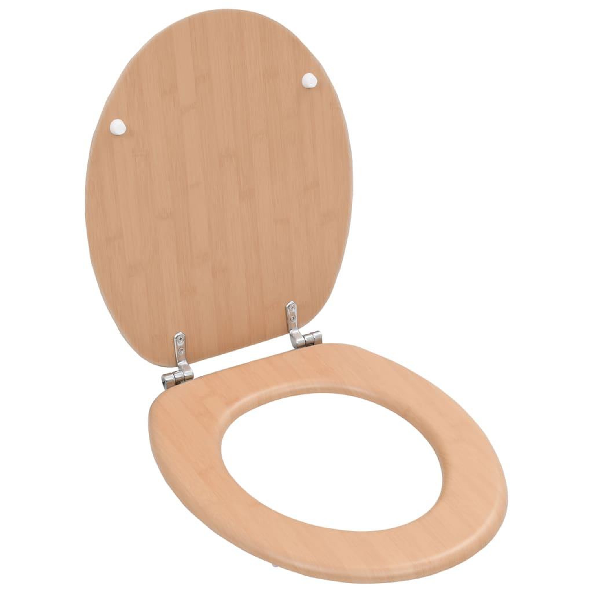Voir la diapositive 2 : VIDAXL Sieges WC lot de 2 avec couvercles MDF Design de bambou