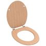 Voir la diapositive 2 : VIDAXL Sieges WC lot de 2 avec couvercles MDF Design de bambou