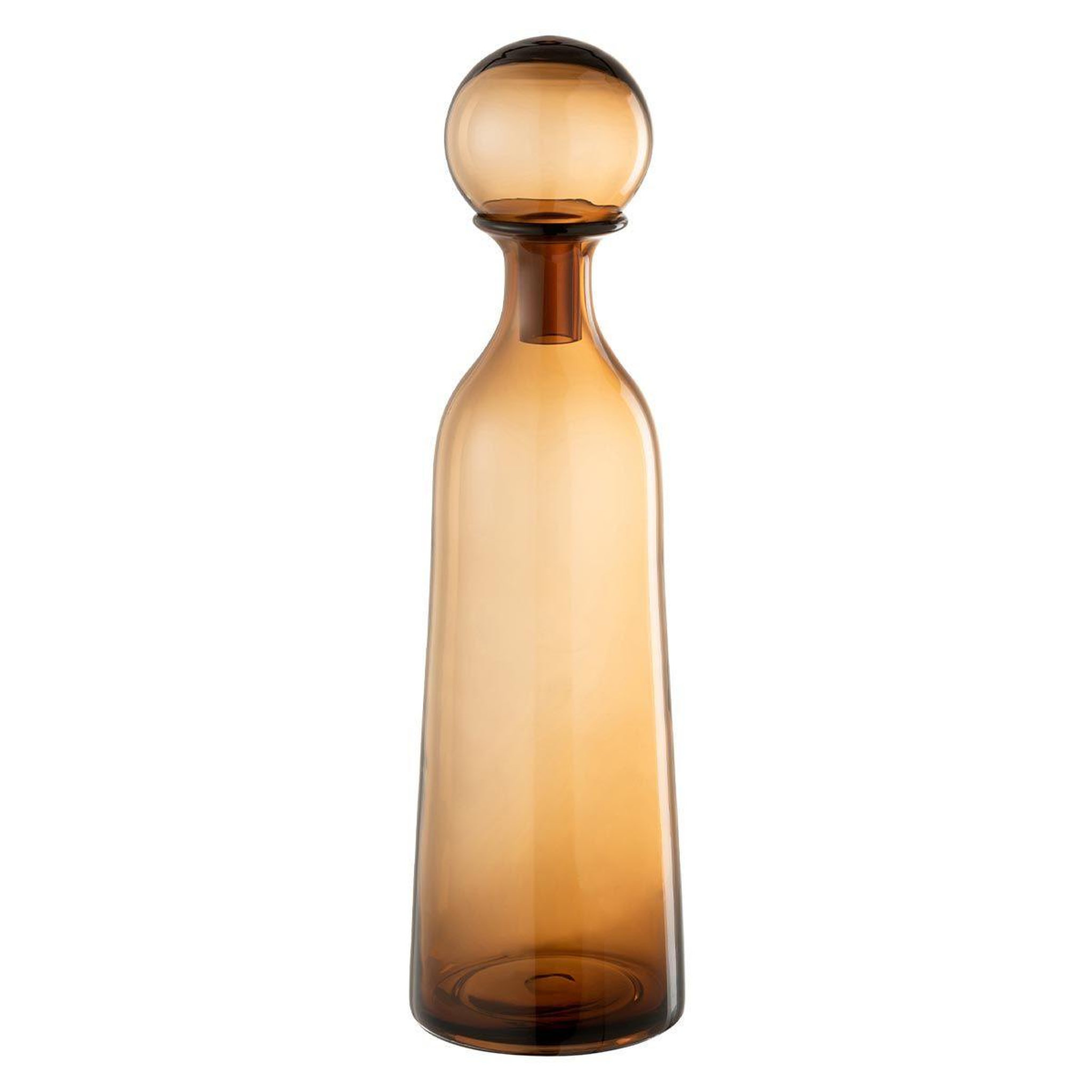 J-LINE Bouteille avec bouchon uni  joyce  44cm marron