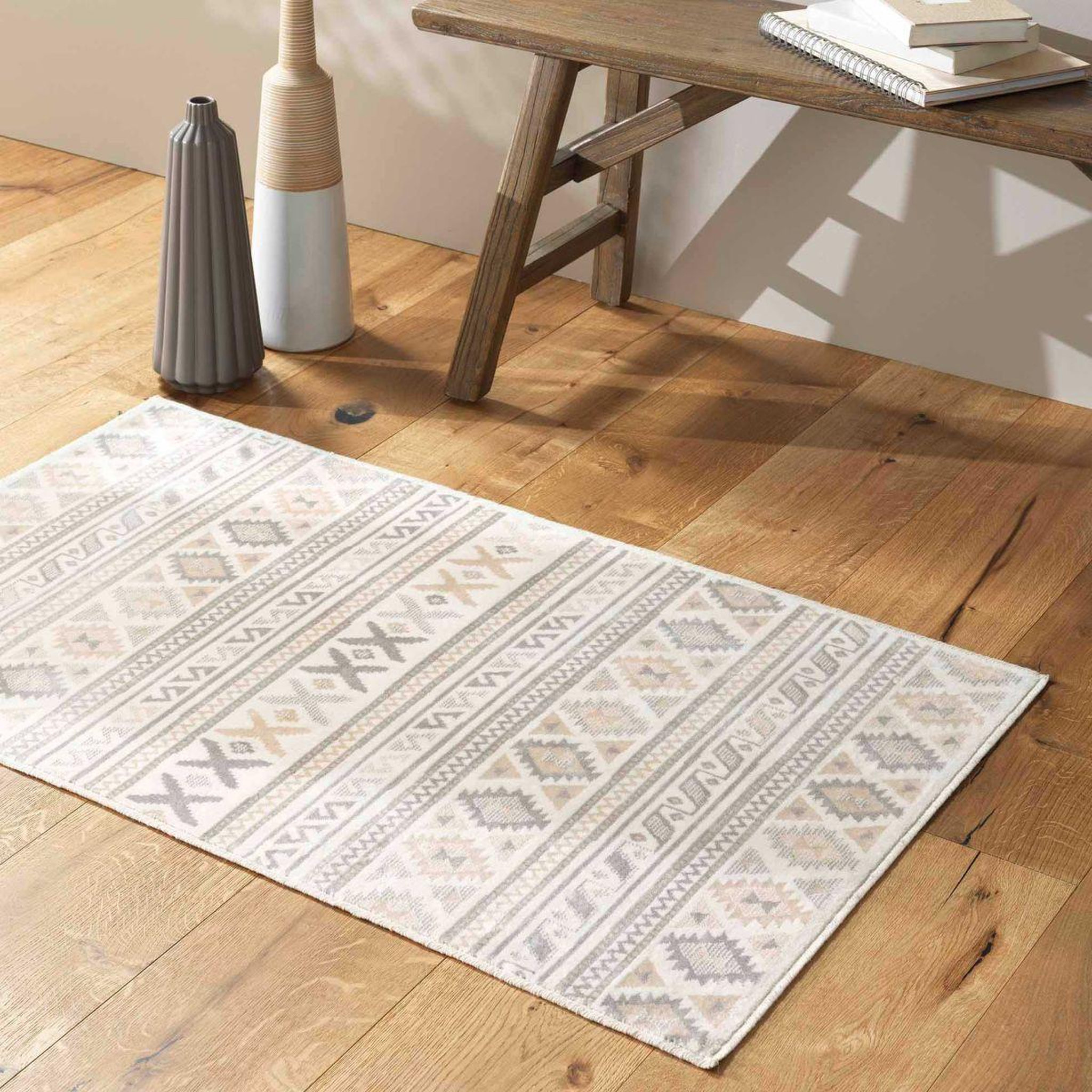 Voir la diapositive 5 : Douceur d'Intérieur Tapis déco  sakari  68x110cm naturel