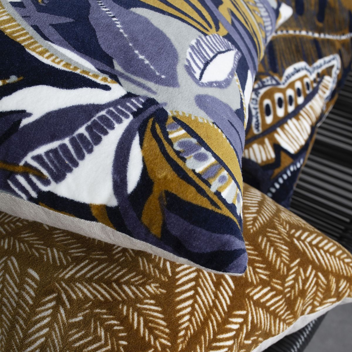 TODAY Coussin déco déhoussable en coton TERANGA