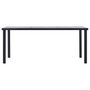 Voir la diapositive 2 : VIDAXL Table a manger Noir et gris beton 180x90x75 cm MDF