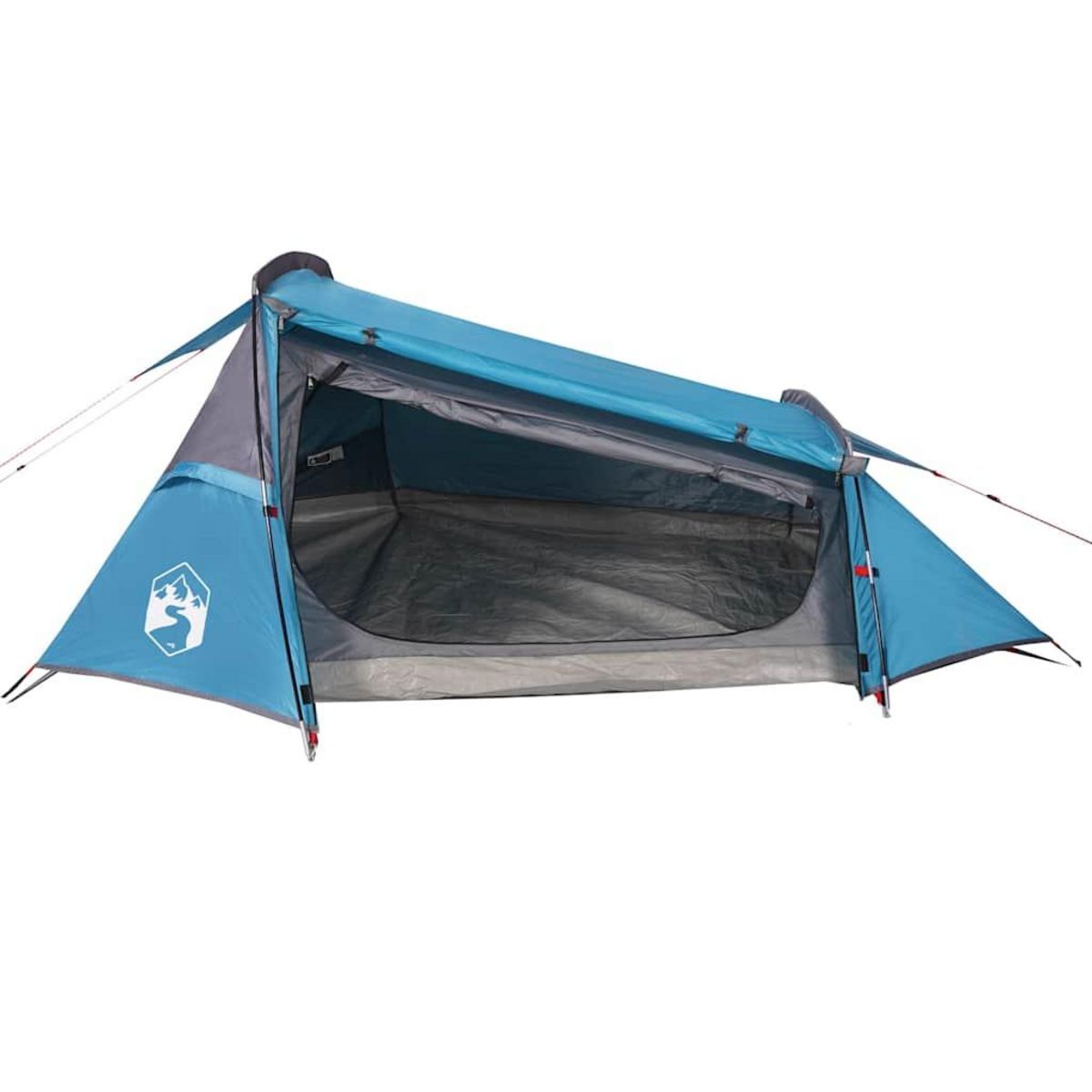 VIDAXL Tente de camping tunnel 2 personnes bleu impermeable