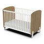 Voir la diapositive 2 : Lit bébé 60x120 cm sommier 3 positions blanc LILAS