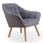 Paris Prix Fauteuil Scandinave Matelassé  Taon  83cm Gris