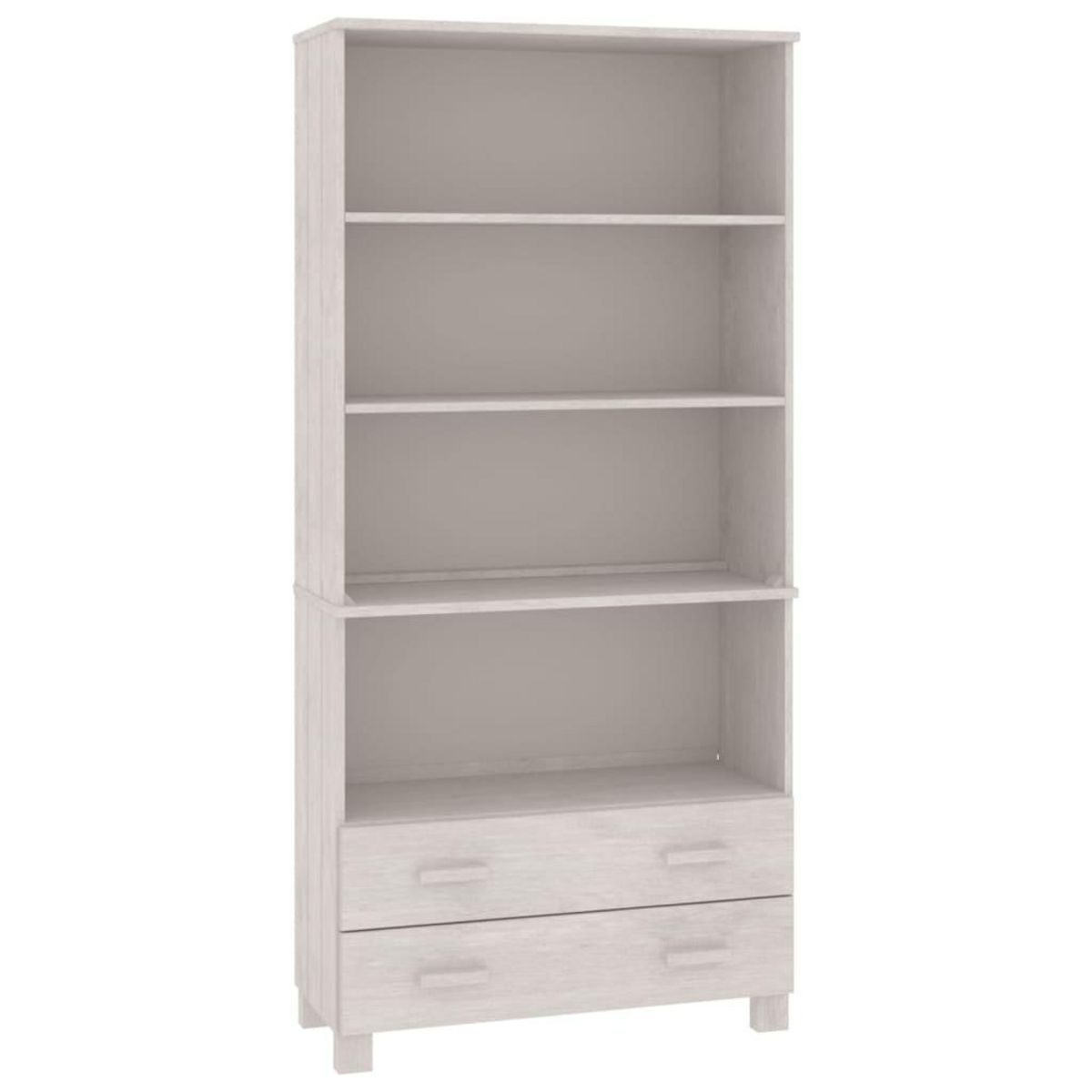 VIDAXL Buffet HAMAR Bois massif de pin Blanc