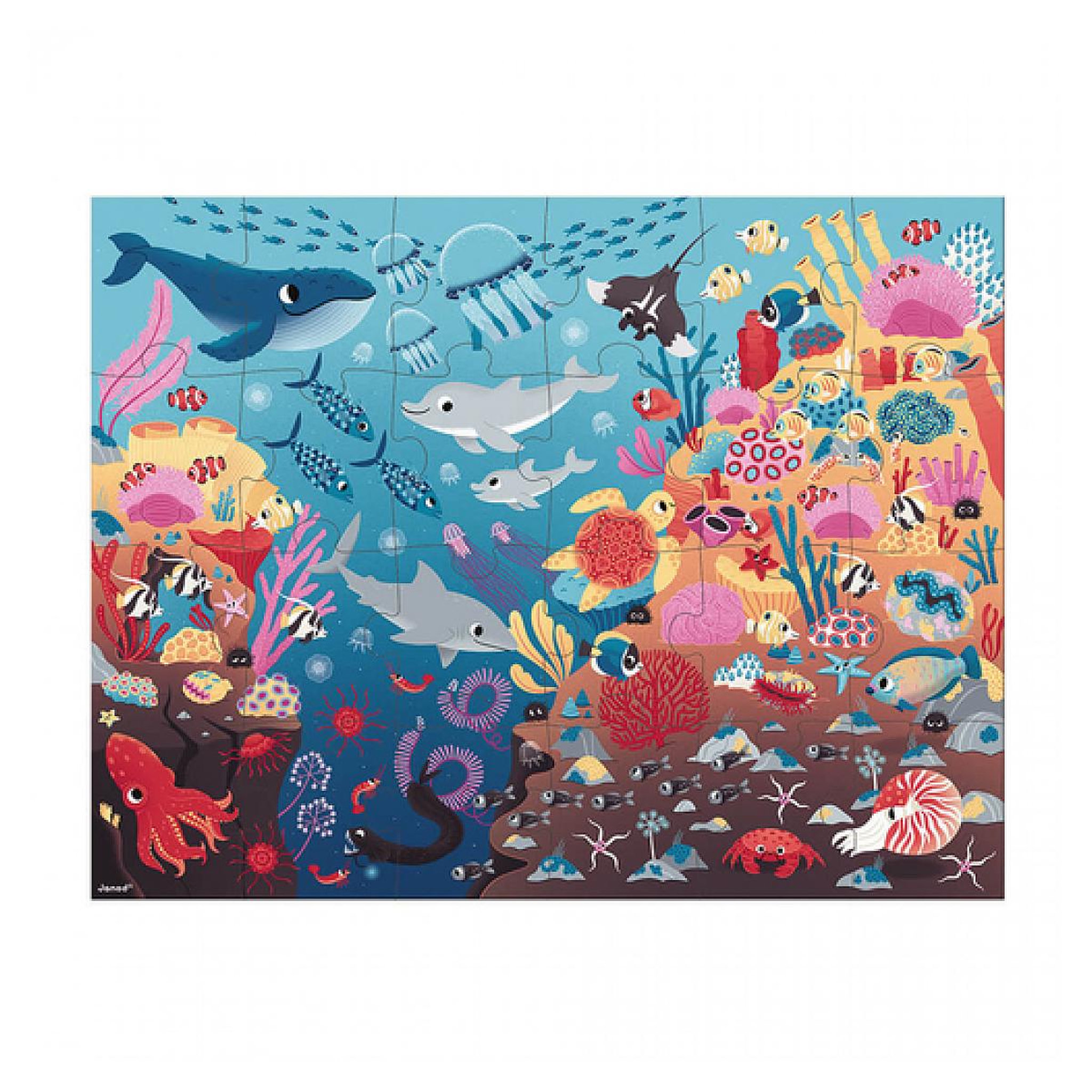 Voir la diapositive 2 : JANOD puzzle magique ocean avec lampe