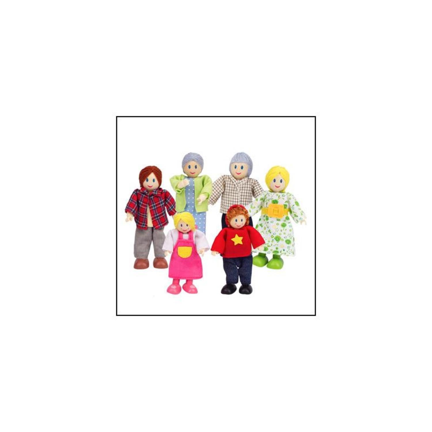 Hape set familial en bois pour poupées - vue 3