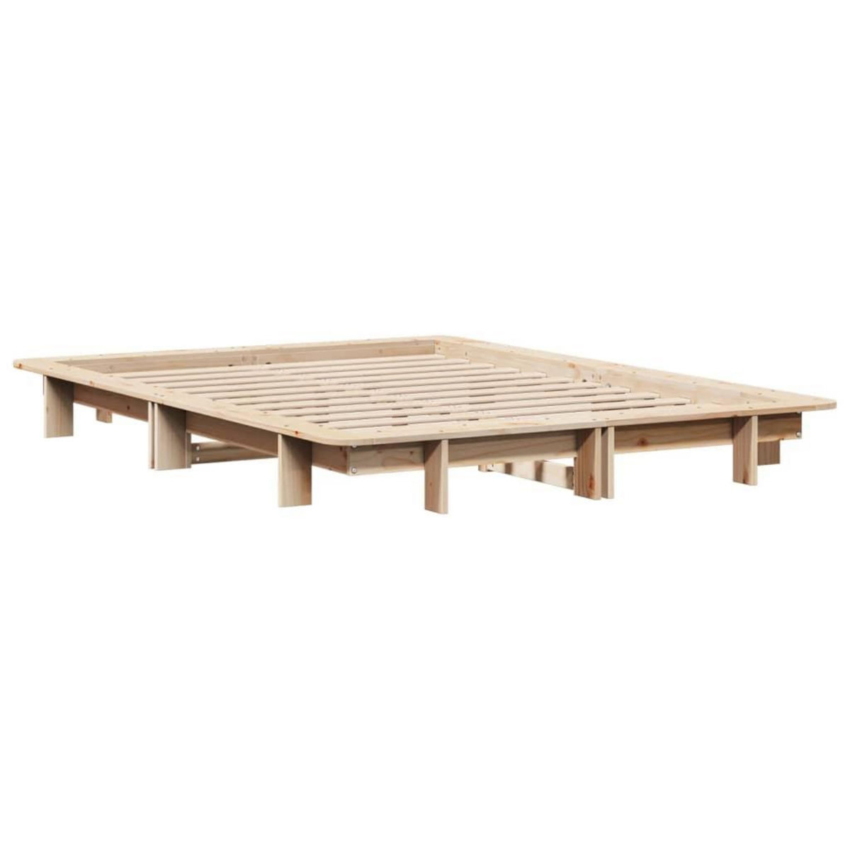 VIDAXL Cadre de lit sans matelas 120x200 cm bois de pin massif