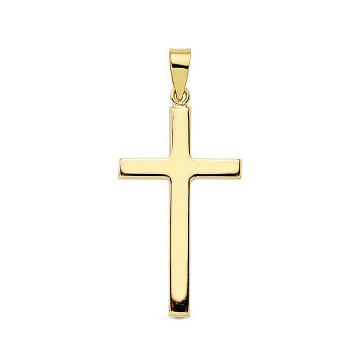 L'ATELIER D'AZUR Pendentif - Médaille Croix Or 18 Carats 750 Jaune - Chaine Offerte
