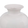 Voir la diapositive 3 : ATMOSPHERA Vase en métal émaillé KIAN - H. 33,5 cm - Blanc