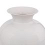 Voir la diapositive 3 : ATMOSPHERA Vase en métal émaillé KIAN - H. 33,5 cm - Blanc