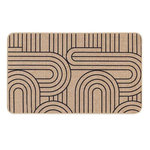 Paris Prix Tapis Déco Imprimé  Modul  45x75cm Naturel & Noir