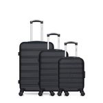 HERO HERO - LOT DE 3 - VALISE WEEKEND , VALISE CABINE ET VALISE CABINE XXS RENOSO. Coloris disponibles : Noir, Gris, Rose, Beige