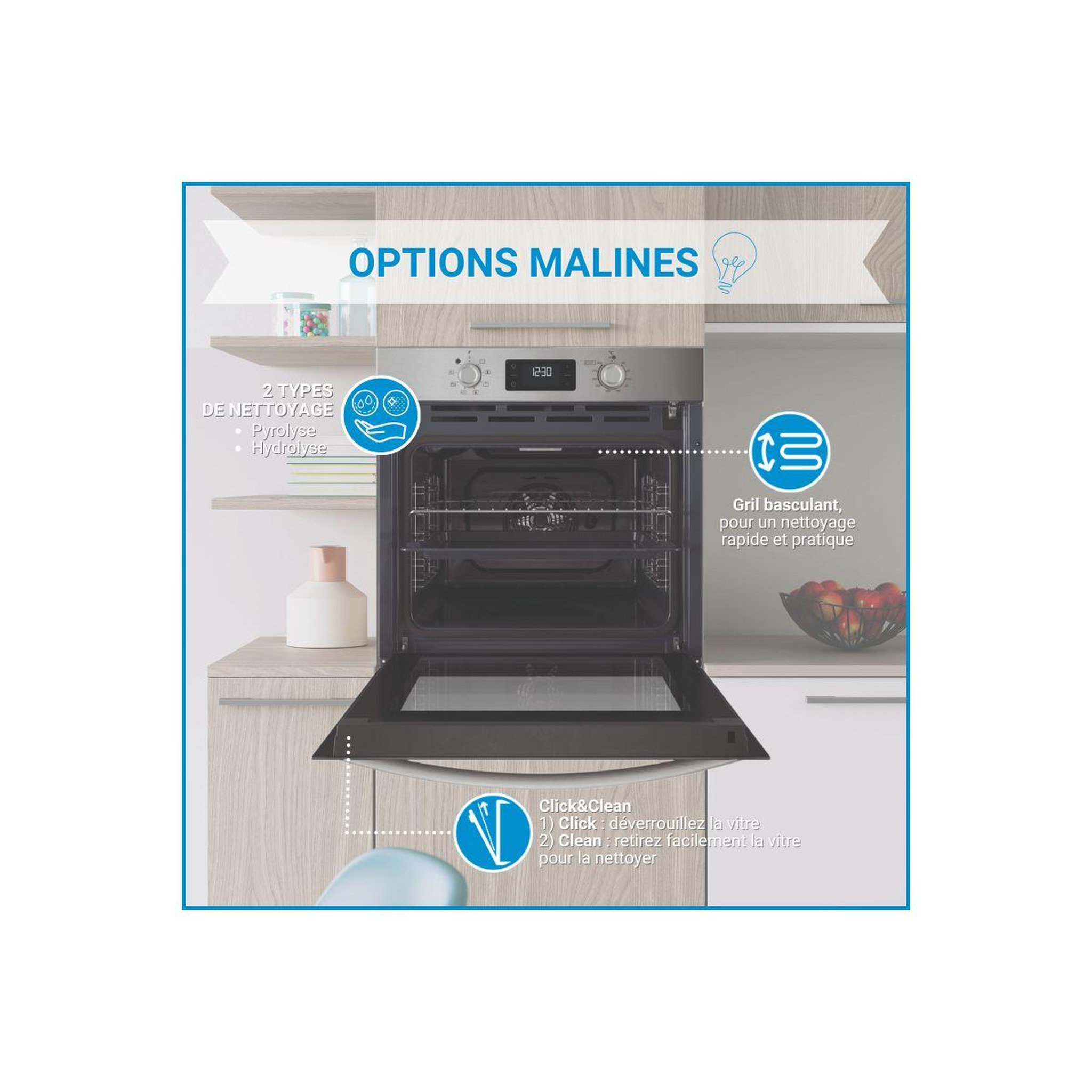 Voir la diapositive 2 : Indesit Four encastrable io275px