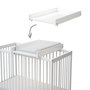 Voir la diapositive 2 : WEBABY Plan à langer amovible avec matelas pour lit bébé ESSENTIEL en bois