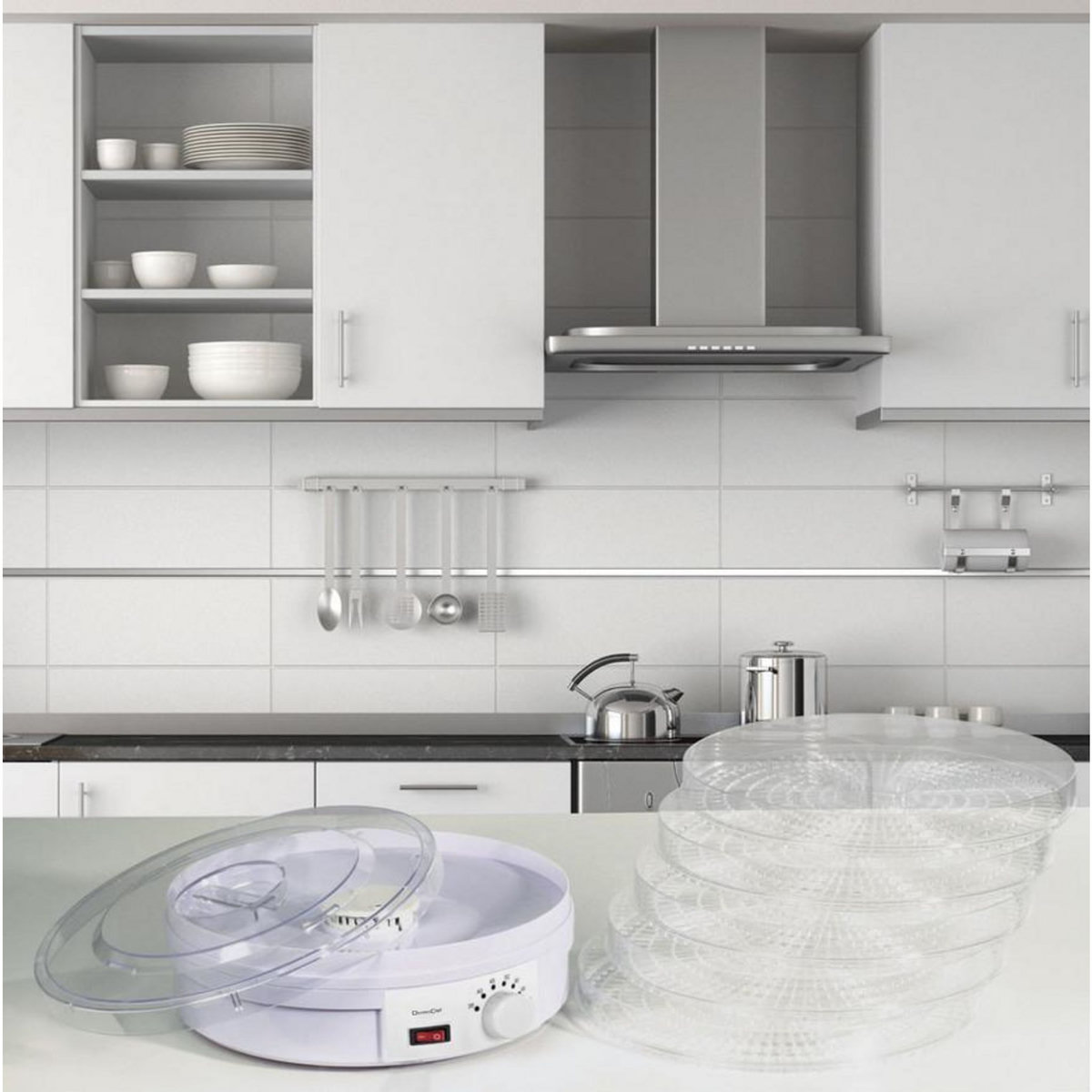 DOMOCLIP Déshydrateur fruits et légumes 5 plateaux 245w - dom202