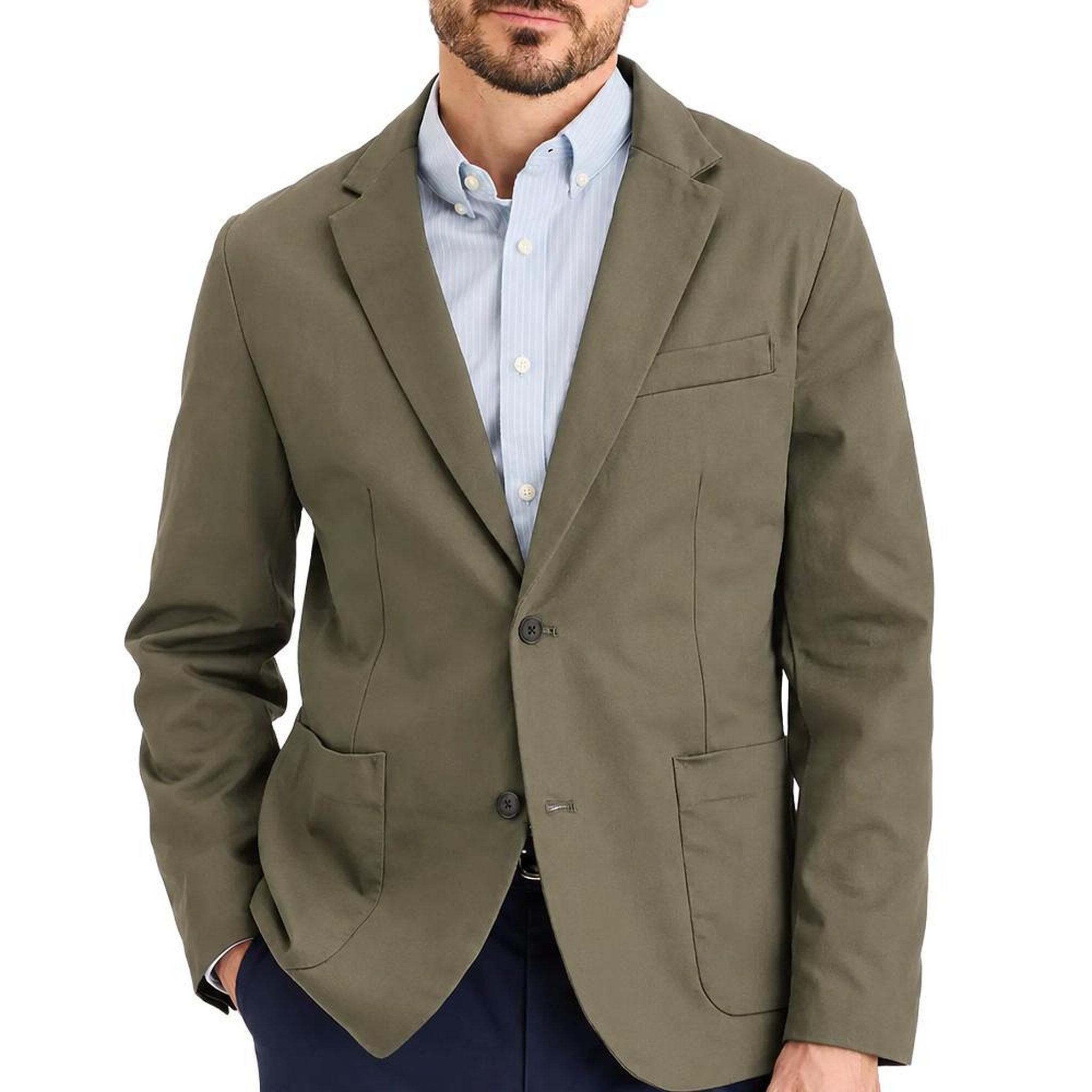 DOCKERS Veste Blazer Kaki Homme Dockers Unstructured Greens. Coloris disponibles : Vert