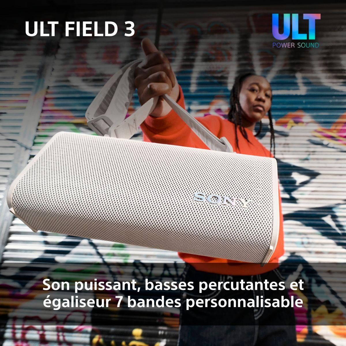 SONY Enceinte portable ULT FIELD 3 Blanc mineral