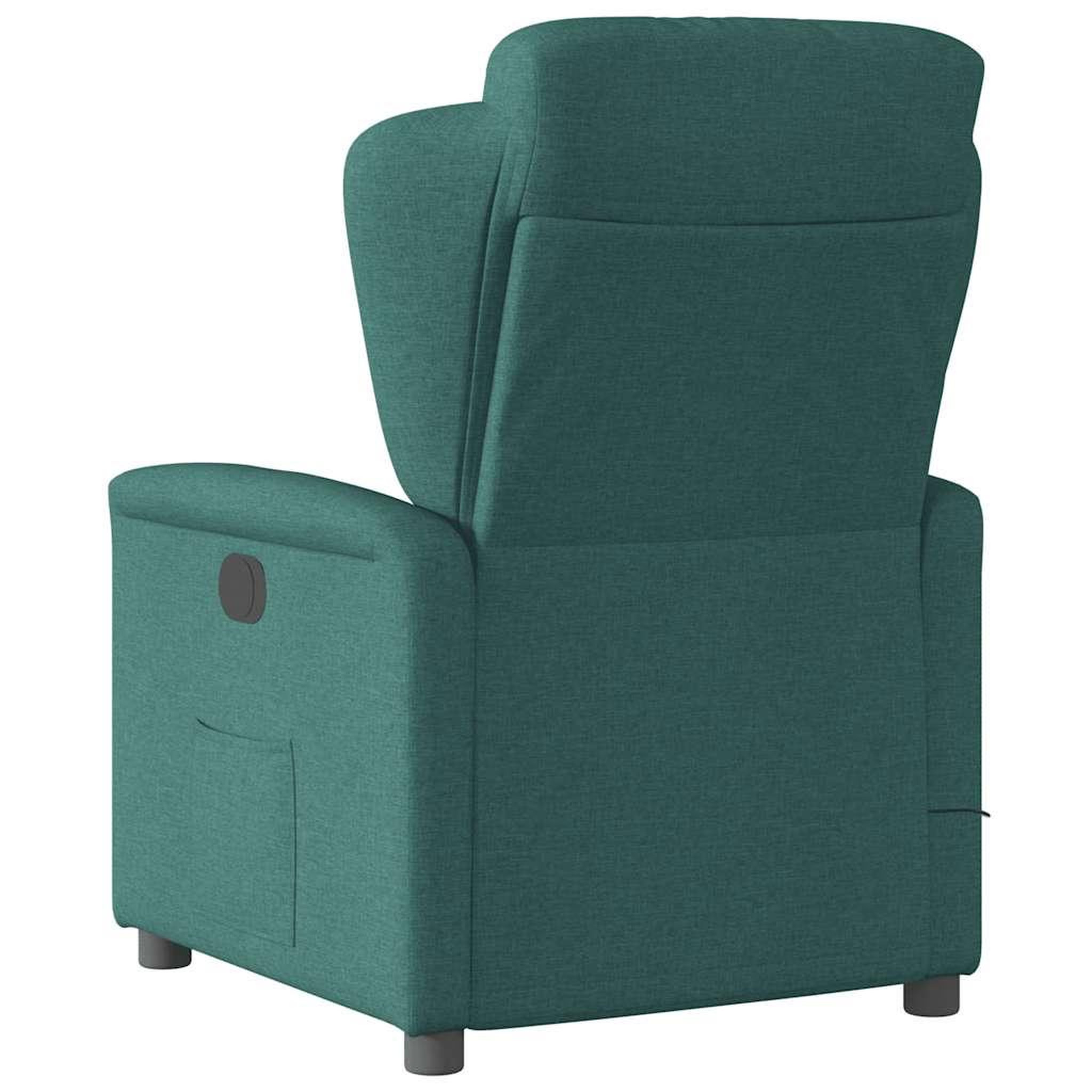 Voir la diapositive 5 : VIDAXL Fauteuil de massage inclinable Vert fonce Tissu