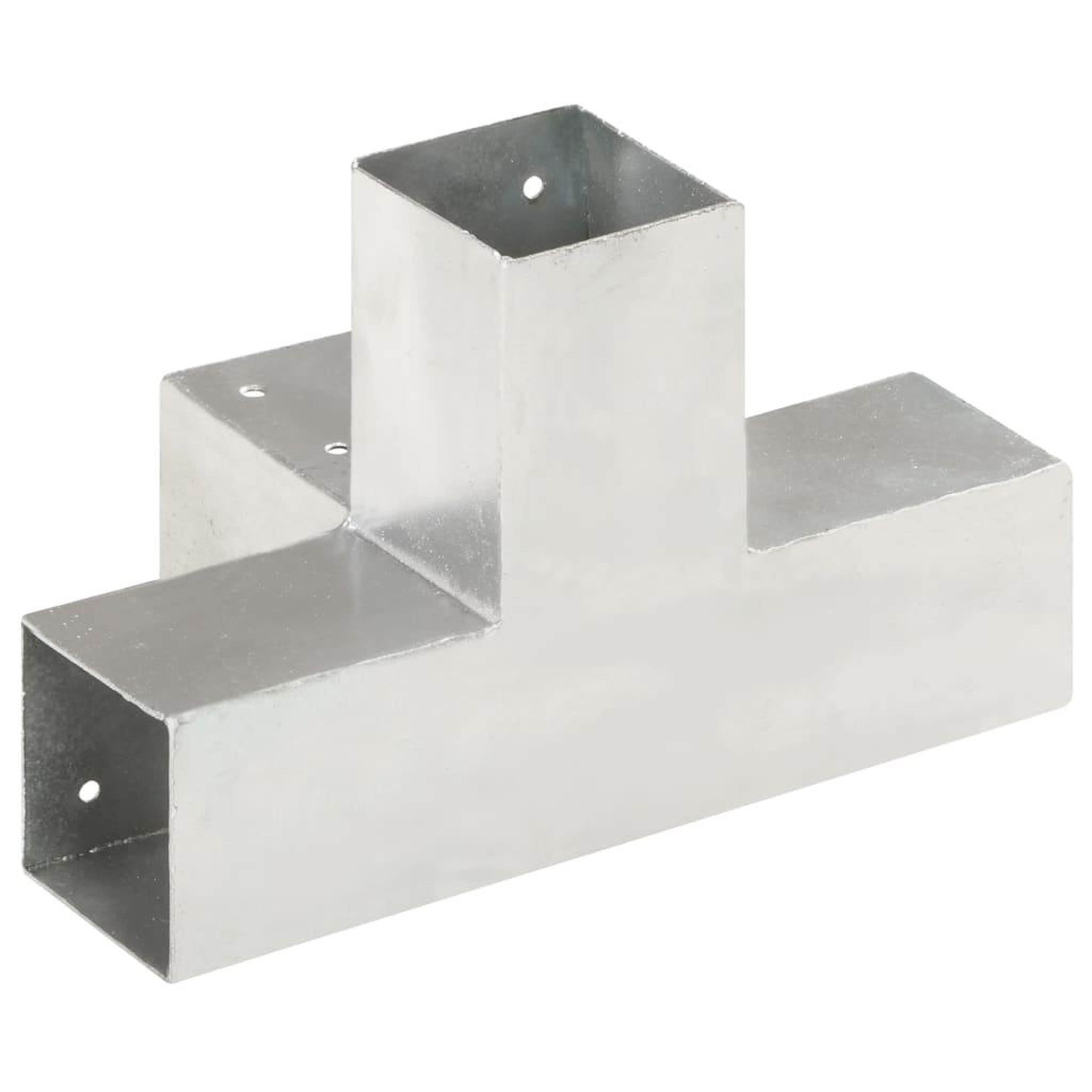Voir la diapositive 5 : VIDAXL Connecteurs de poteau 4 pcs Forme en X Metal galvanise 71x71 mm