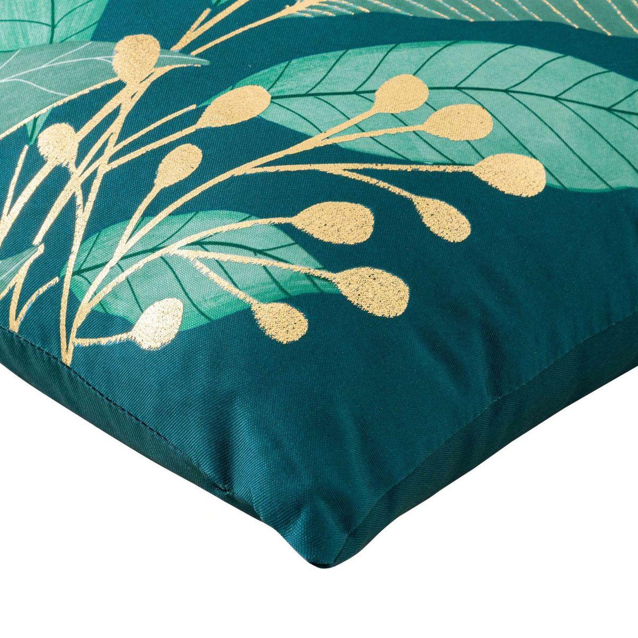 Voir la diapositive 3 : Douceur d'Intérieur Coussin déco imprimé aloha 45x45cm vert