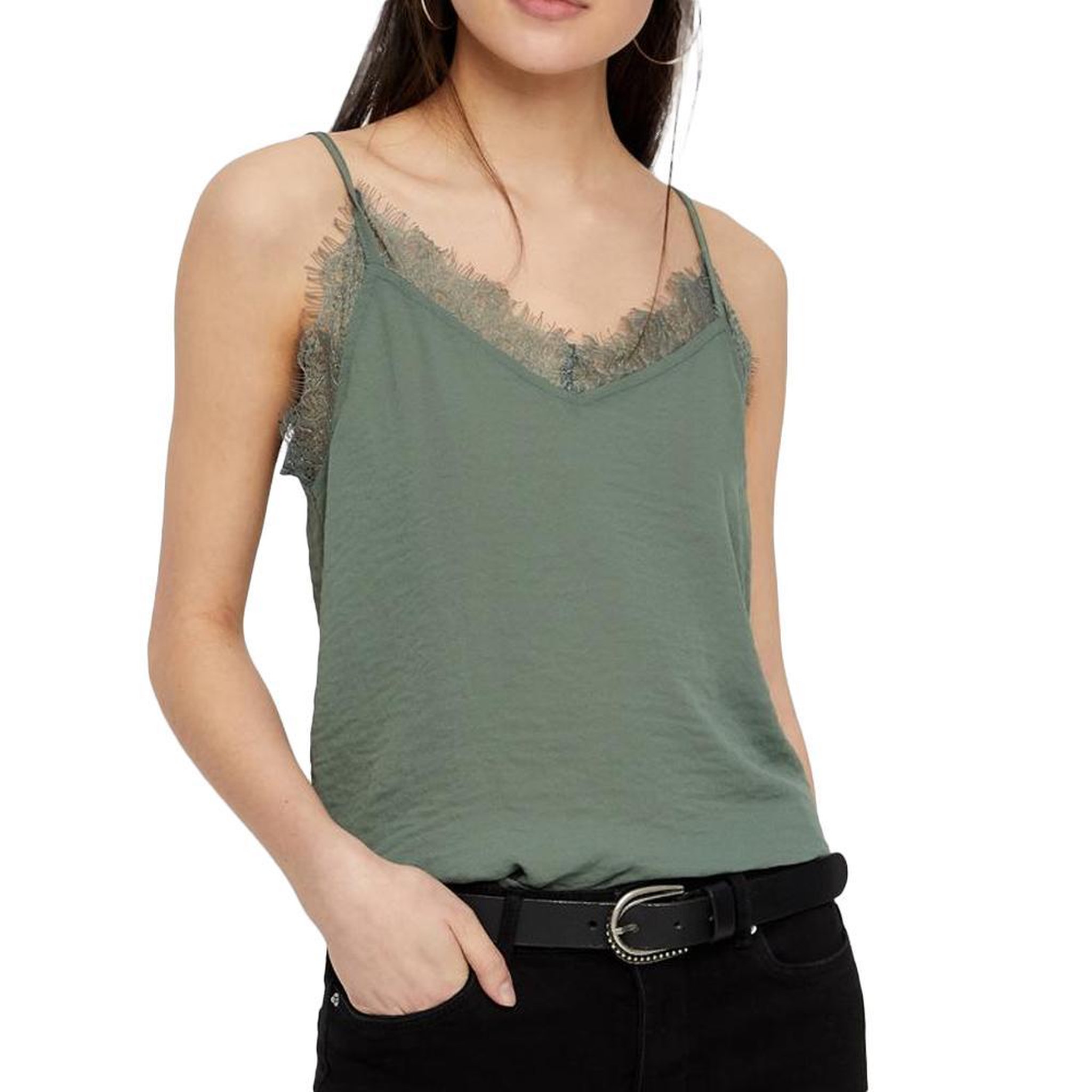 Vero Moda Top Vert Femme Vero Moda Bali. Coloris disponibles : Vert