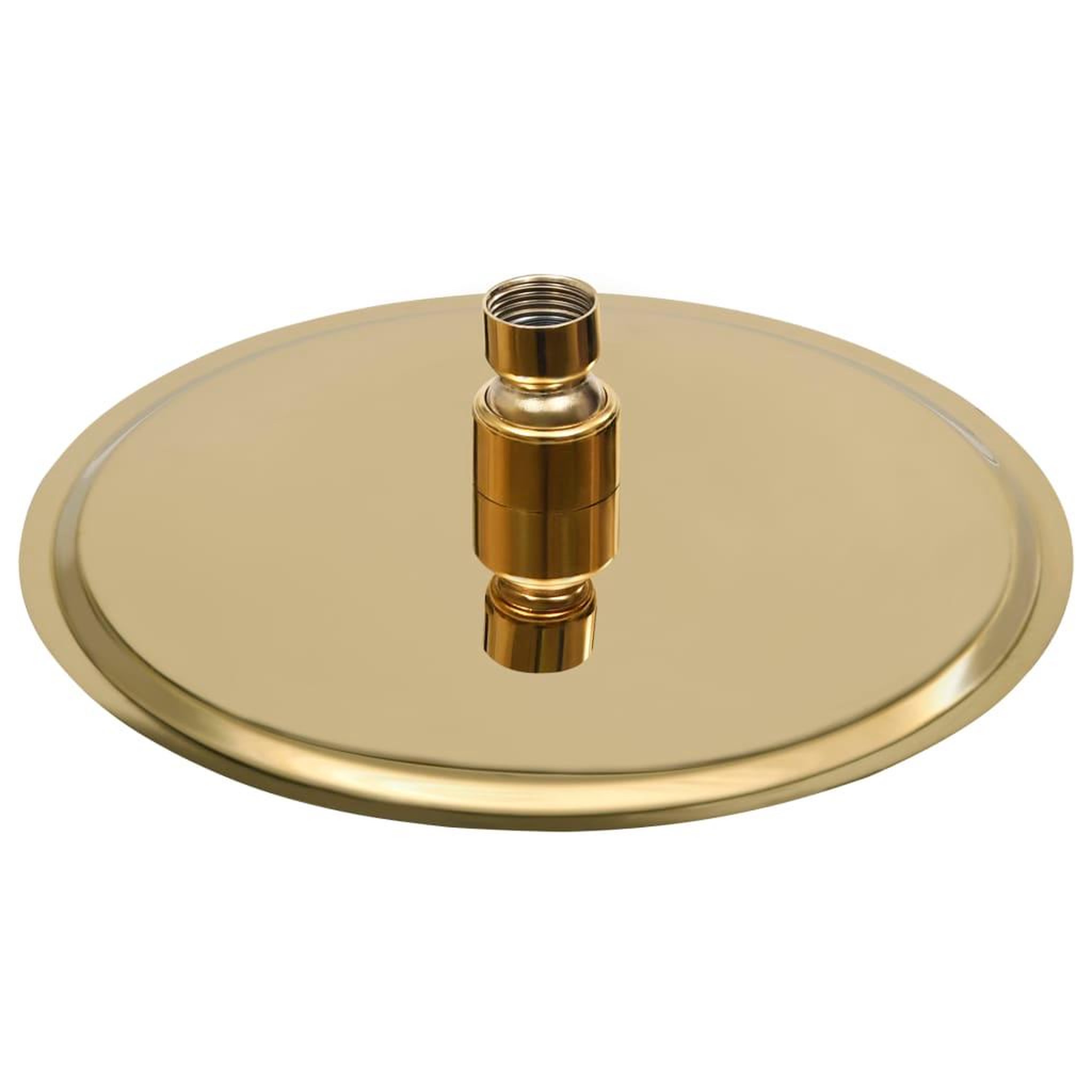 Voir la diapositive 4 : VIDAXL Pomme de douche pluie Acier inoxydable 20 cm Ronde Dore