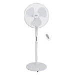 OCEANIC Ventilateur de pied OCEANIC - 45 W - Ø 44 cm - 3 vitesses - Oscillant - Inclinable - Blanc