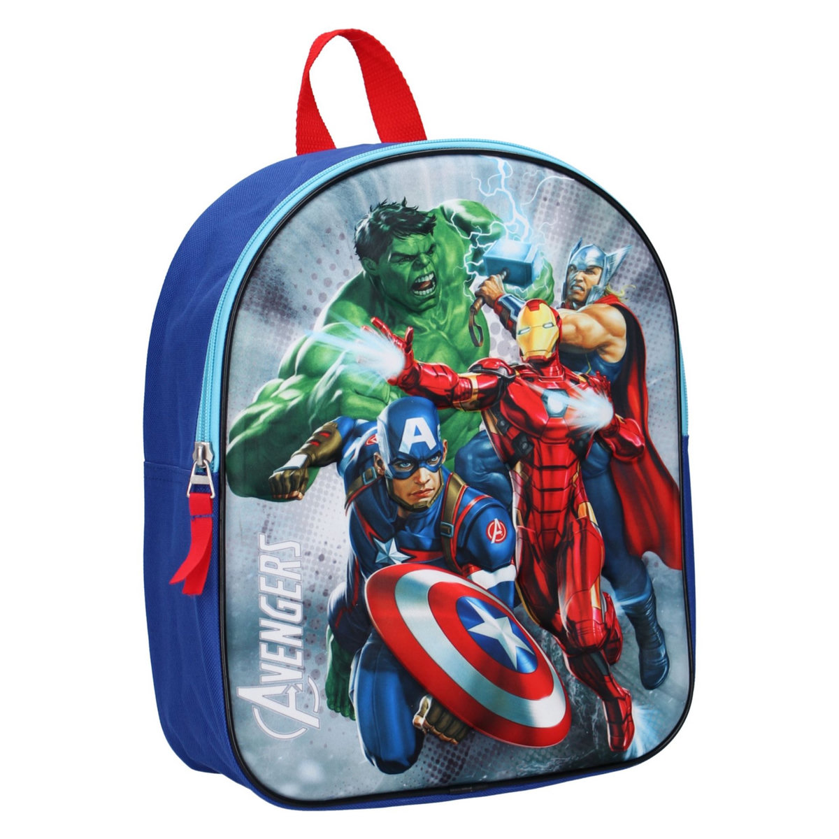 MARVEL Sac maternelle 3D bleu Avengers