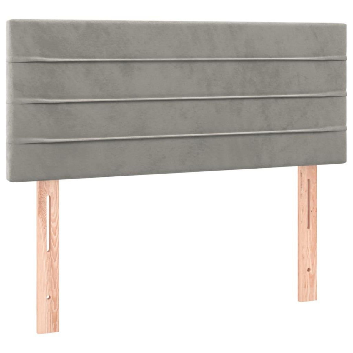 VIDAXL Tete de lit Gris clair 90x5x78/88 cm Velours