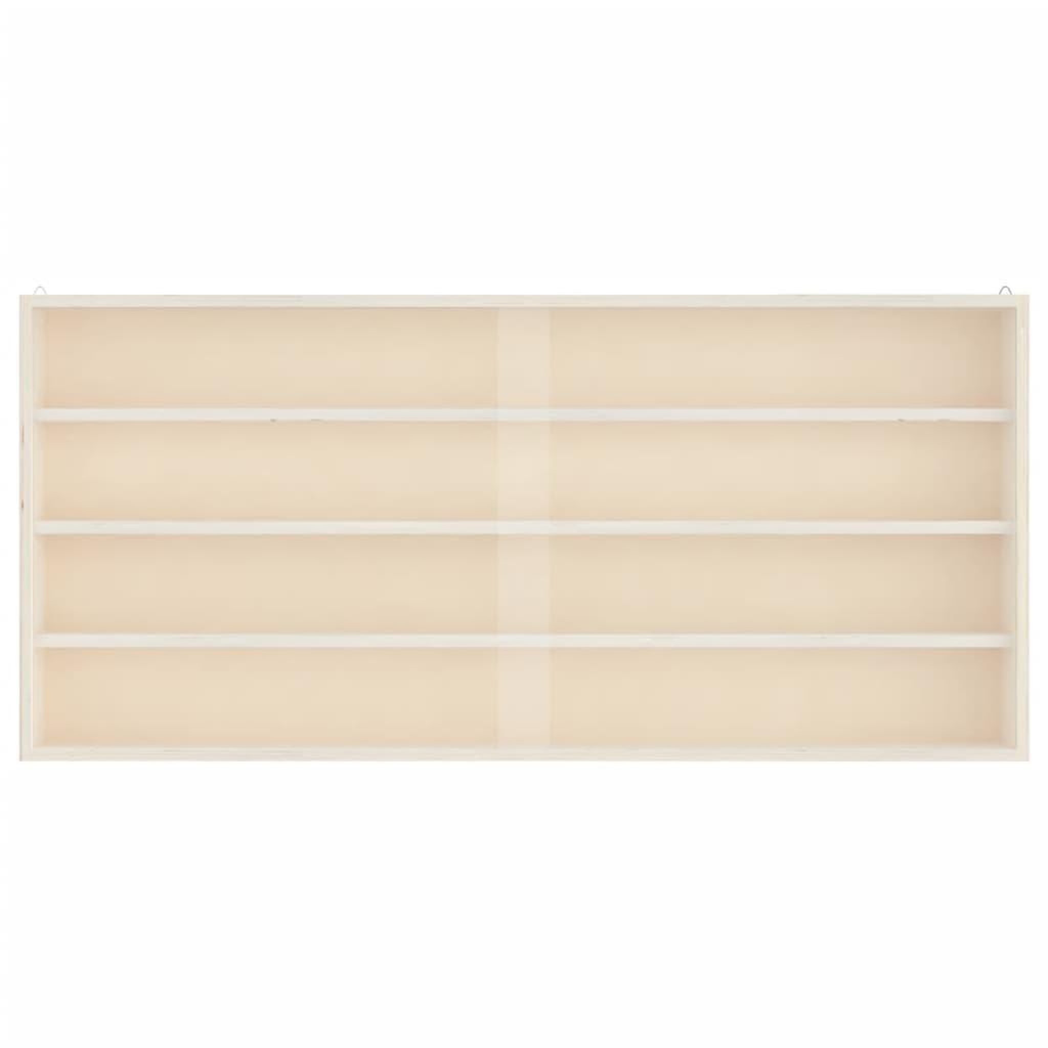 Voir la diapositive 5 : VIDAXL Vitrine de collection en bois avec portes 80x8,5x37 cm