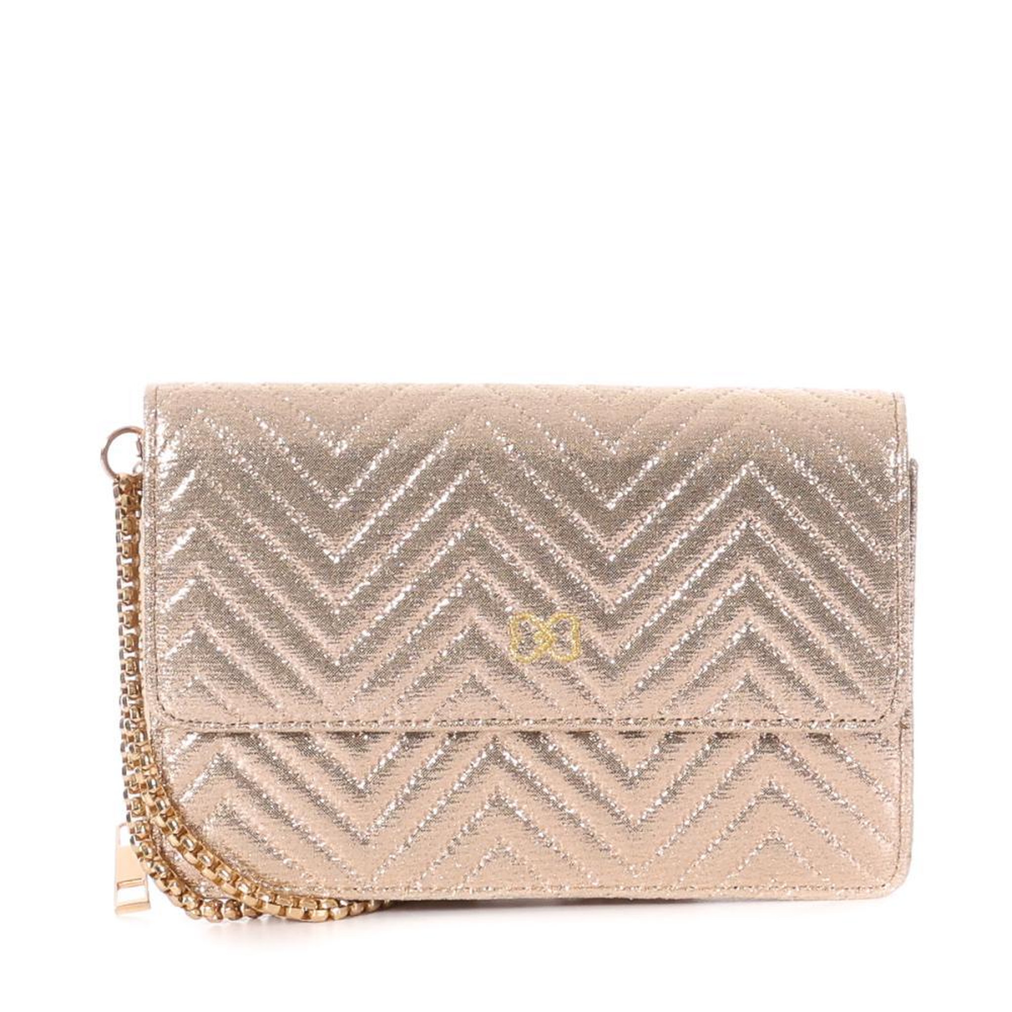 Stella Green Sac à Bandoulière Doré Femme Stella Green Chevron. Coloris disponibles : Jaune
