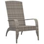 Voir la diapositive 2 : VIDAXL Chaise de jardin Adirondack Gris Resine tressee