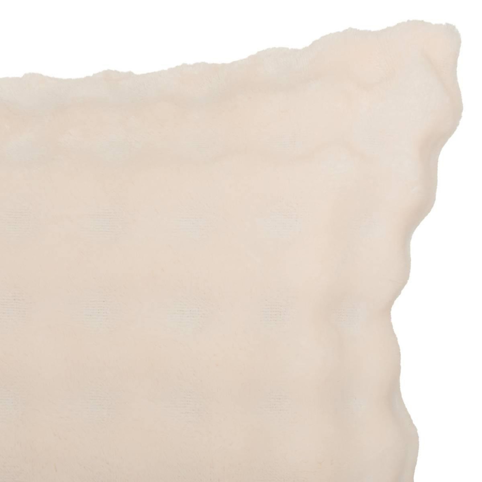 Voir la diapositive 2 : ATMOSPHERA Coussin Déco Imitation Fourrure  Zephy  40x40cm Ivoire