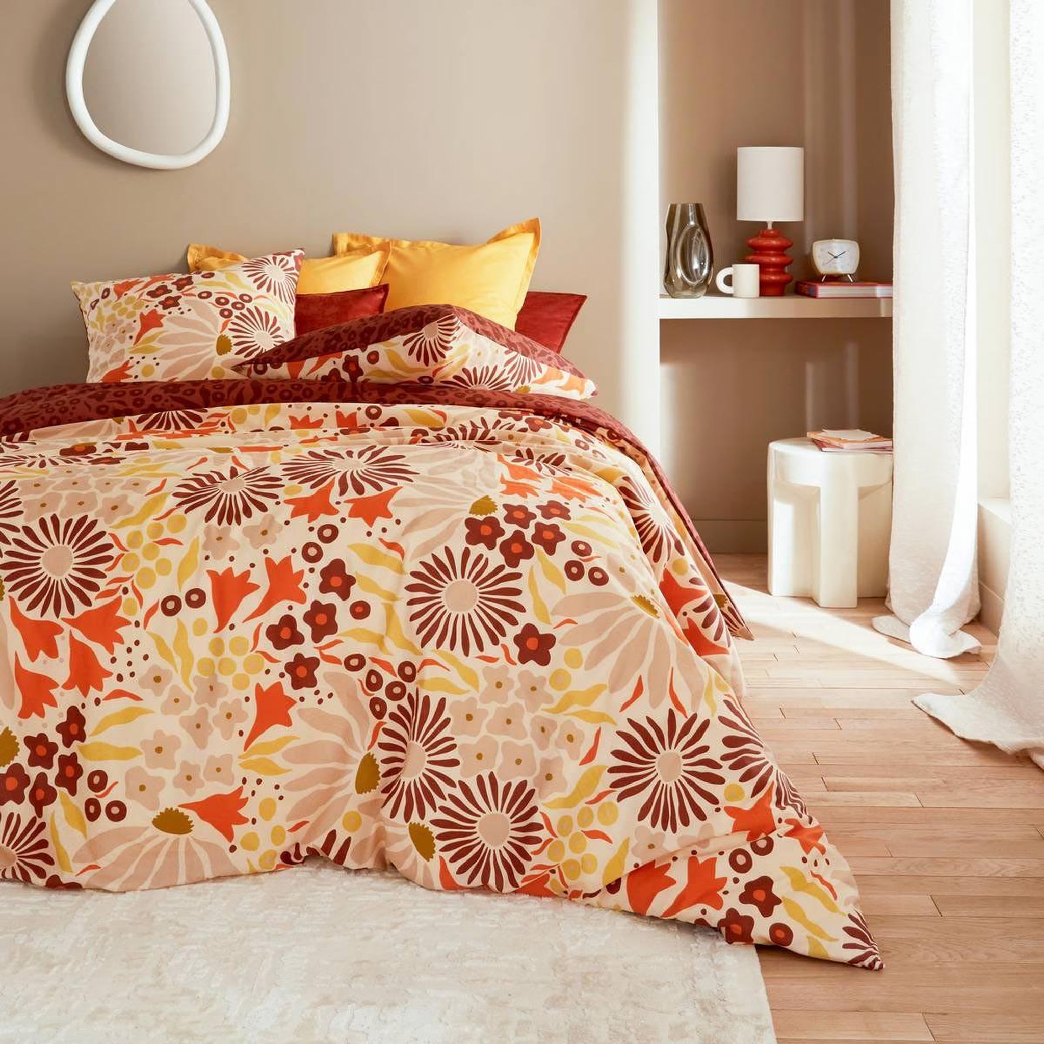 ATMOSPHERA Parure de lit 3 pièces  daisie  240x220cm multicolore