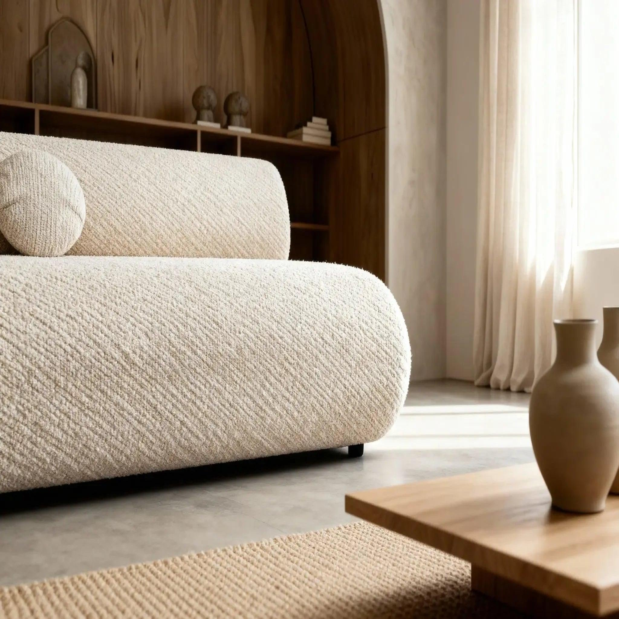 Voir la diapositive 4 : CASANOVA PARIS Levi - canapé droit convertible tissu lisse