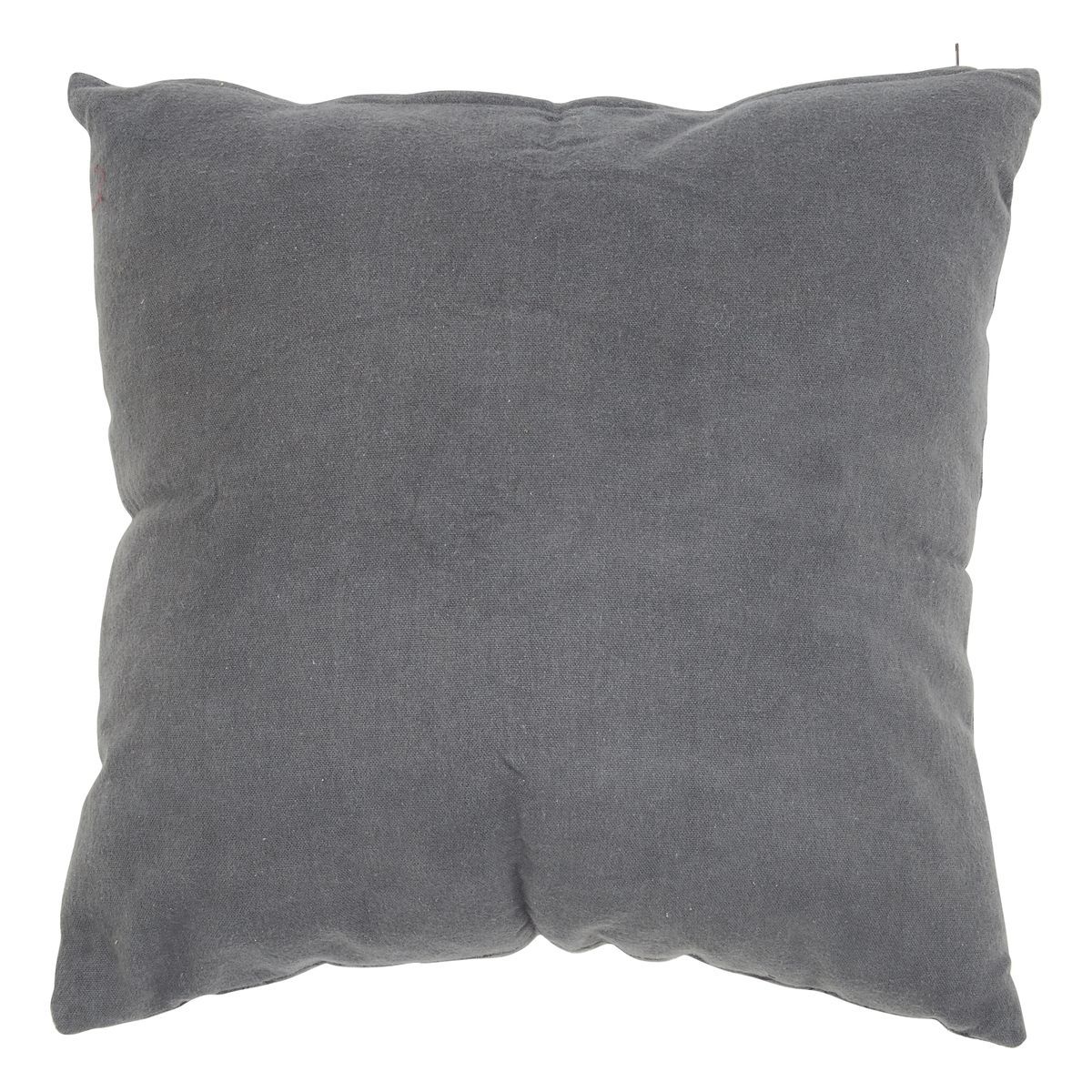 ACTUEL Coussin déco carré déhoussable en coton motif Ginko