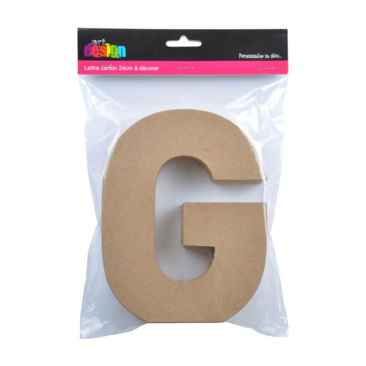 Paris Prix Décoration Murale  Lettres Carton G  18cm Naturel
