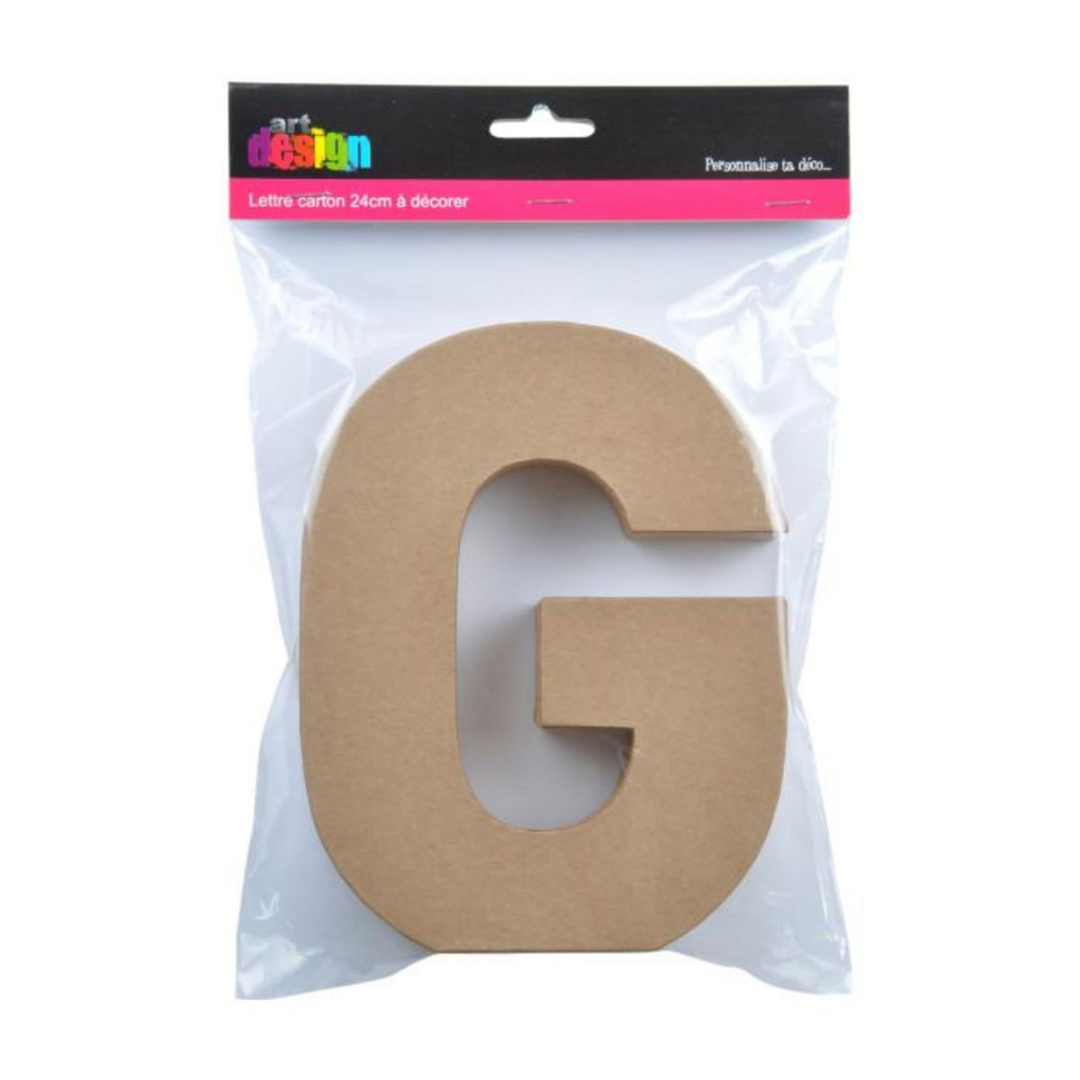 Paris Prix Décoration Murale  Lettres Carton G  18cm Naturel