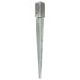 Voir la diapositive 2 : VIDAXL Piquets au sol 6 pcs Argente 7x7x75 cm Acier galvanise