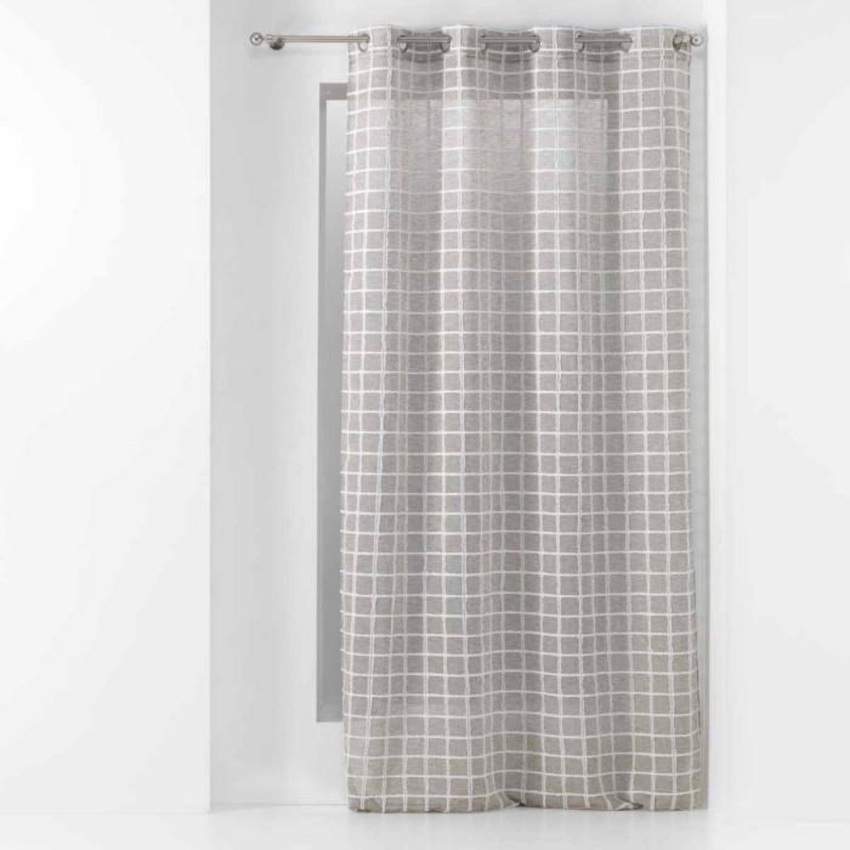 Paris Prix Rideau Voilage à Œillets  Karrona  140x240cm Taupe