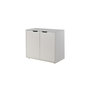 Voir la diapositive 2 : Paris Prix Commode 2 Portes Enfant  Pino  86cm Blanc