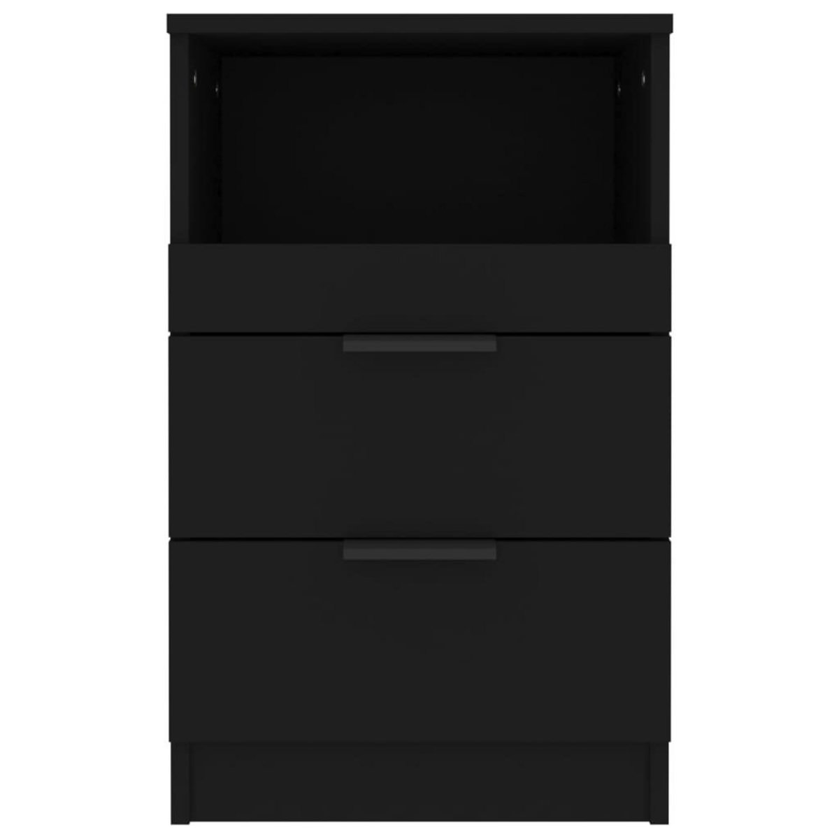 VIDAXL Table de chevet Noir Bois d'ingenierie