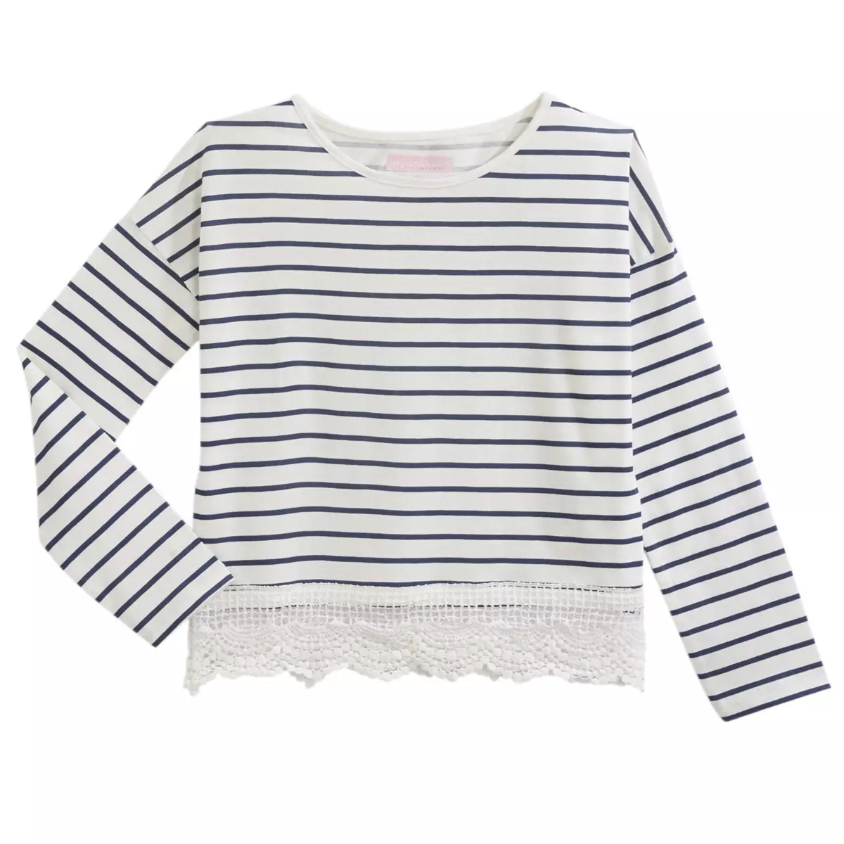 IN EXTENSO Tee-shirt manches longues macramé fille
