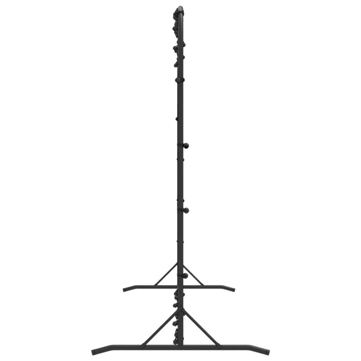 VIDAXL Filet de rebond de football noir 366x90x183 cm PEHD