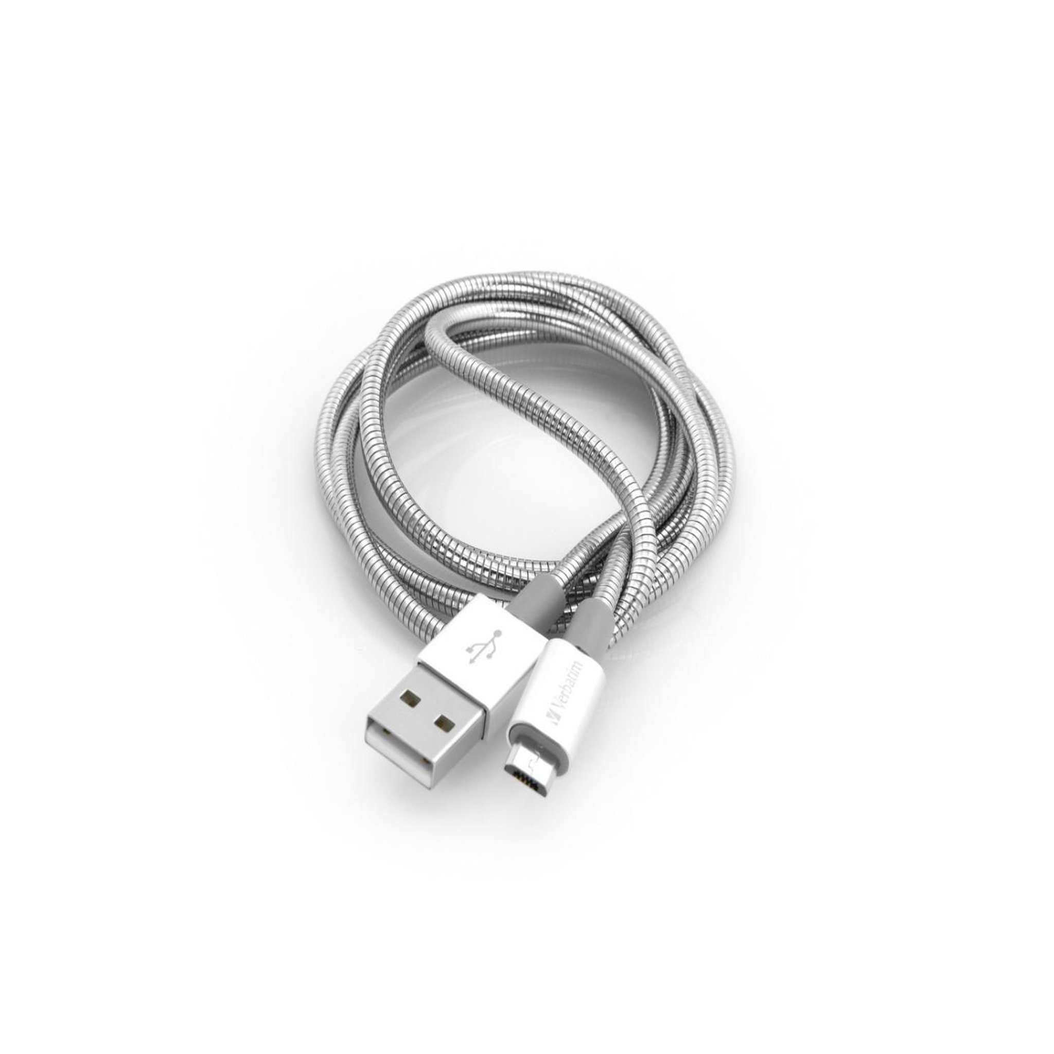 Voir la diapositive 3 : Verbatim Verbatim Câble de synchronisation et de charge pour micro-USB, 100 cm, argent